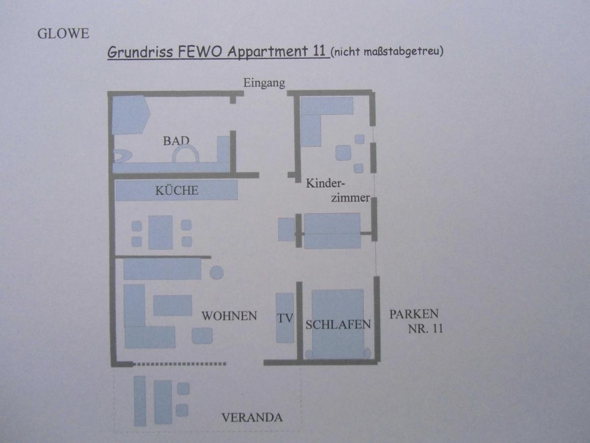 Appartment Haus Glowe - Wohnung 11 - 300 M Zum Strand Klein Gelm Exterior foto